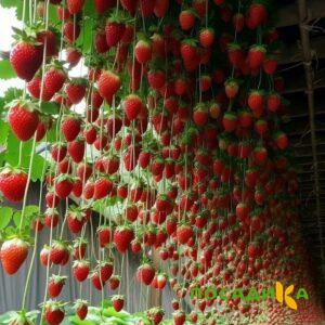 Клубника ампельная Анастасия купить по цене от 370р. в интернет-магазине «Посадика» с доставкой почтой в в Касимове и по всей России – [изображение №1].